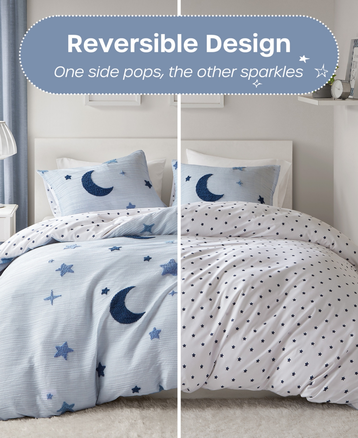 Intelligent Design Cosmos Celestial 2-pc. Duvet Cover Set, Twin In Blue