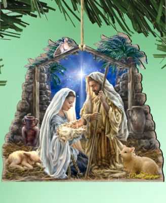 Glory to God Wooden Ornament