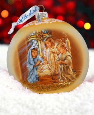 Angels Lullaby LE Glass Christmas Ornament