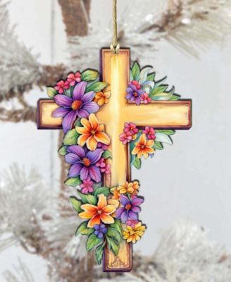Serenity Cross Christmas Ornament