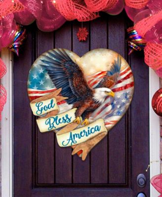 God Bless America Patriotic Eagle D&eacute;cor