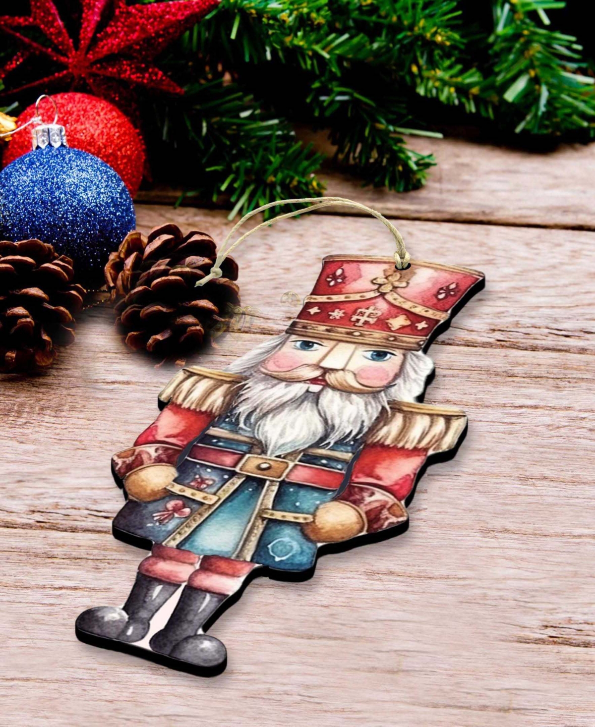 Designocracy Nutcrackers Christmas Ornaments, Set Of 3 In Multi