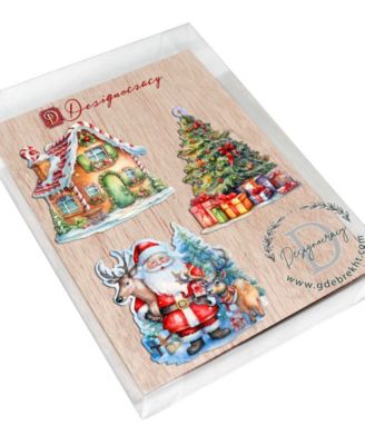 Christmas Is Here Clip-on Ornaments, Set of 3