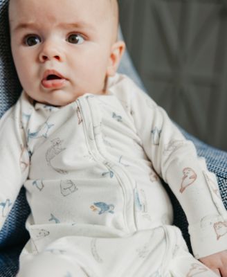 Baby Boy or Baby Girl Arctic Wonder Zip-Up Footie One-Piece