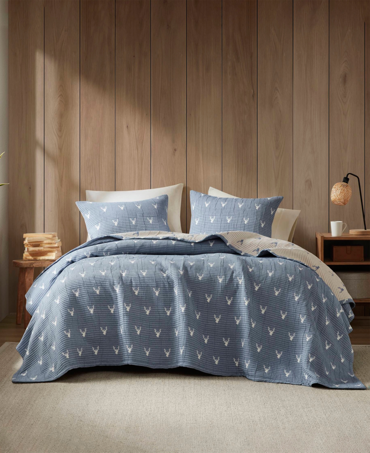 Woolrich Keystone Matelasse 3-pc. Coverlet Set, King/cal King In Blue
