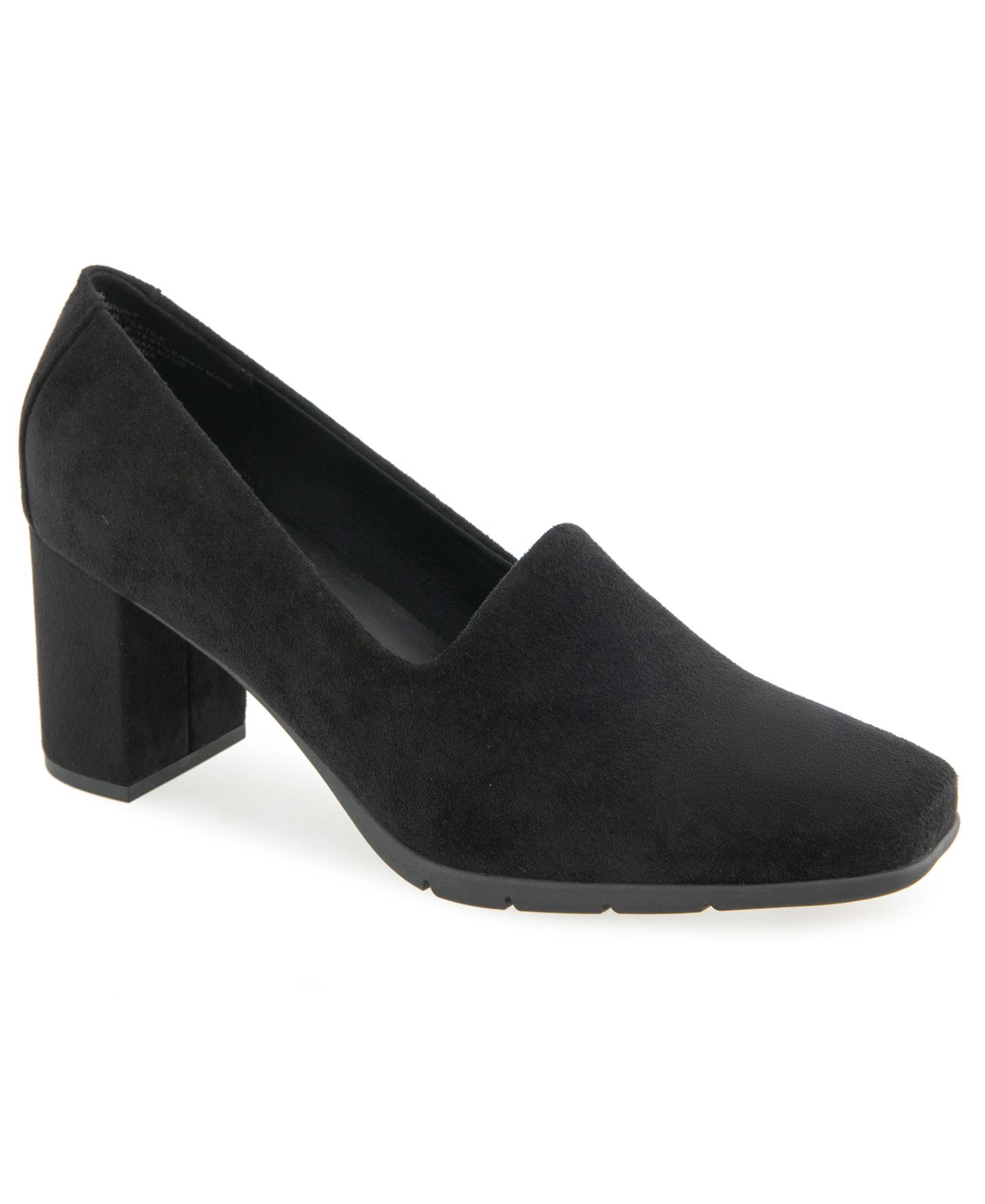 Женские туфли Aerosoles Midnight Dress Heel, цвет: Чёрный искусственный замшевый — фото 1