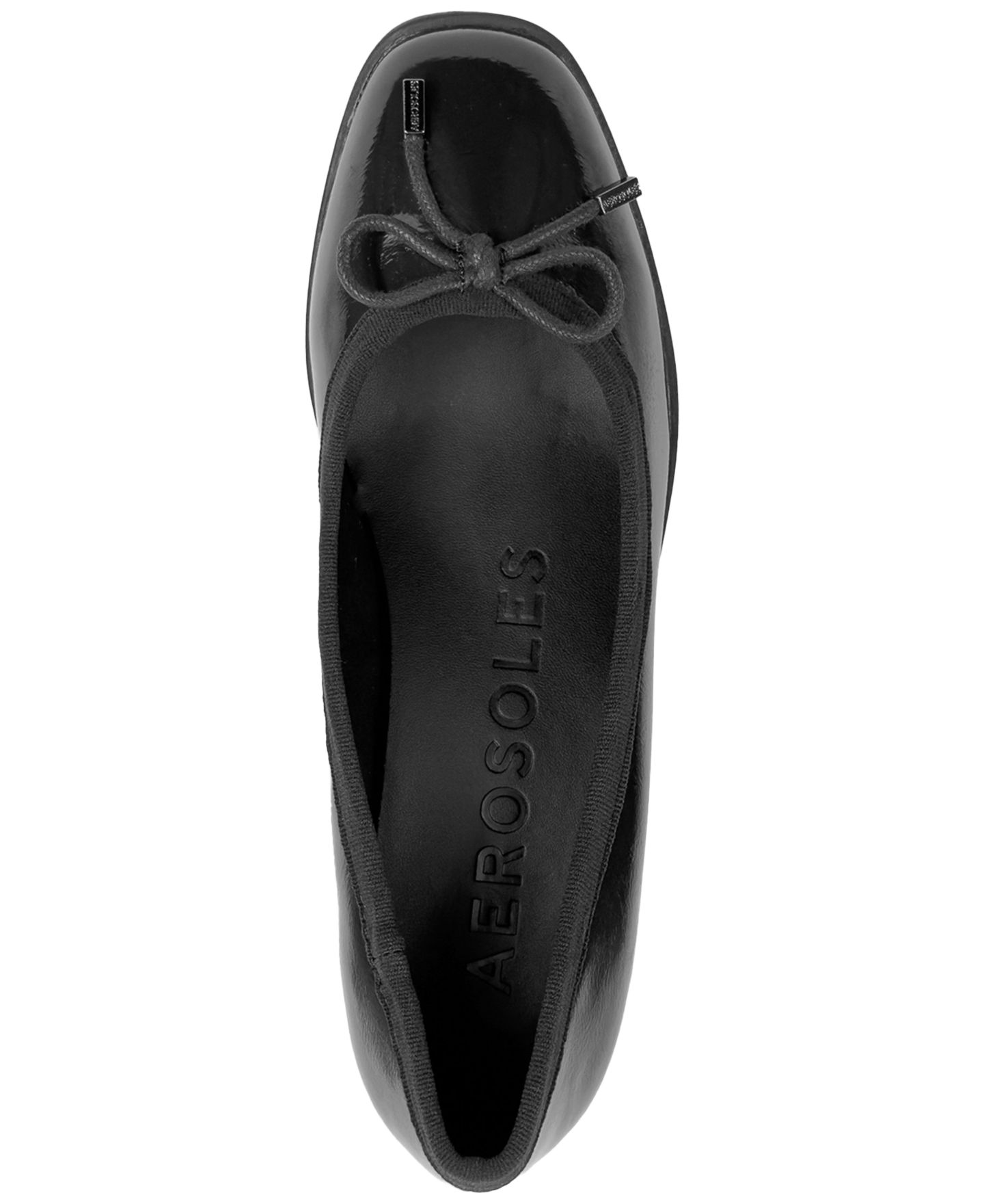 Женские туфли Aerosoles Tema Slip-On Wedge Pumps, цвет: Чёрный искусственная лаковая кожа — фото 4