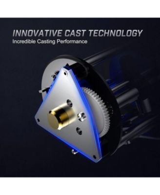 Chaos XS Baitcaster: Reinforced metal body reel for saltwater, inshore, surf & big freshwater fish like musky & catfish. Powerful & smooth.