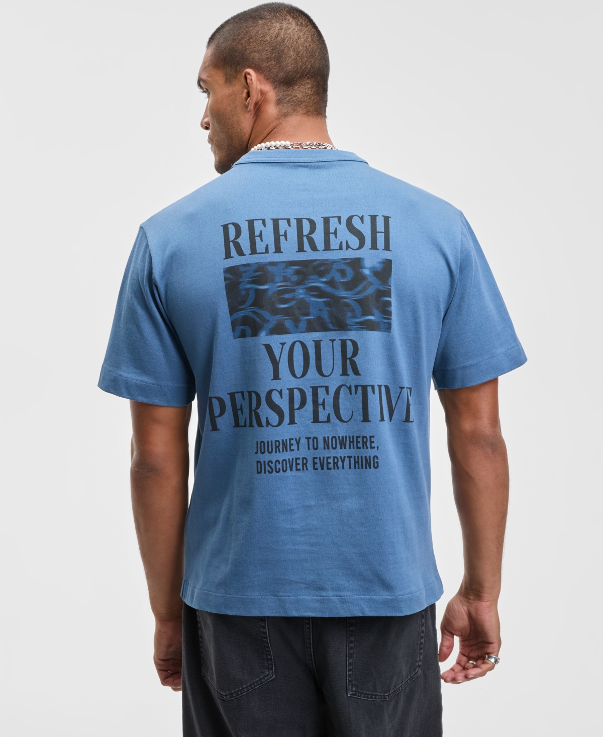 Mode of One Men's Refreshed Relaxed Fit Short-Sleeve Crewneck Graphic T-Shirt, Macy's Exclusive