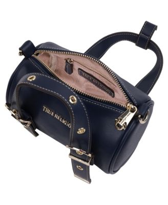 Metal Plaque Quilted Crossbody