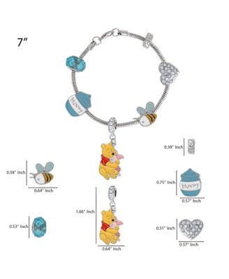 Winnie the Pooh Beaded Charm Bracelet