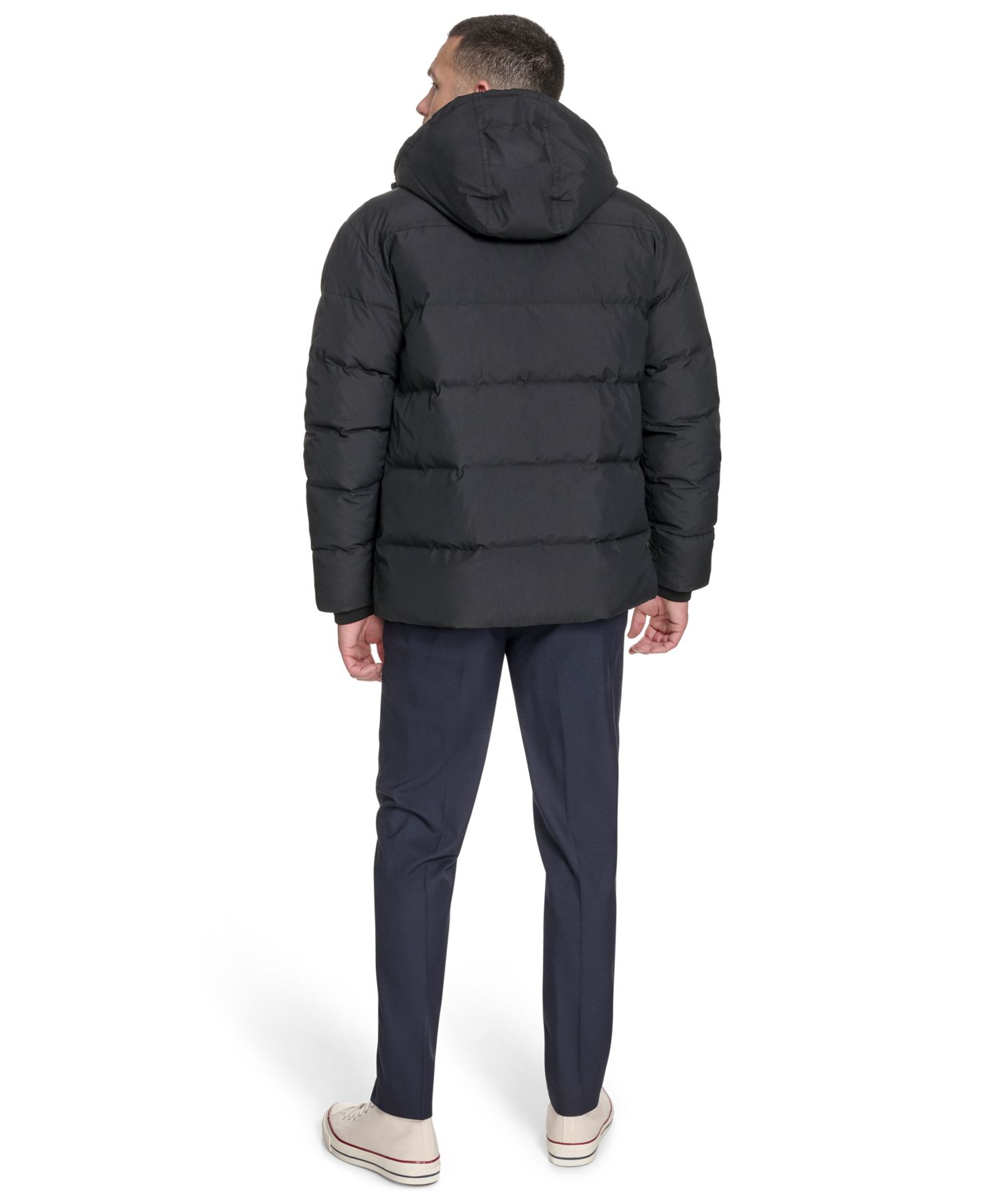 Мужская куртка Tommy Hilfiger Two Pocket Hooded Puffer, цвет: Чёрный — фото 6