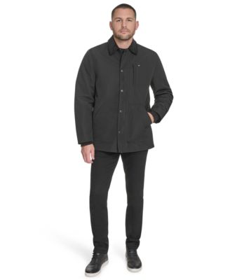 Men's Highland Barn Coat with Corduroy Collar