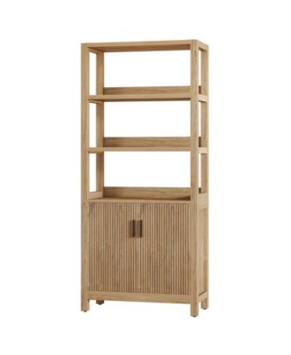 70.9" Tall Kitchen Pantry with Door, Wooden Storage Cabinet, Freestanding Pantry Organizer