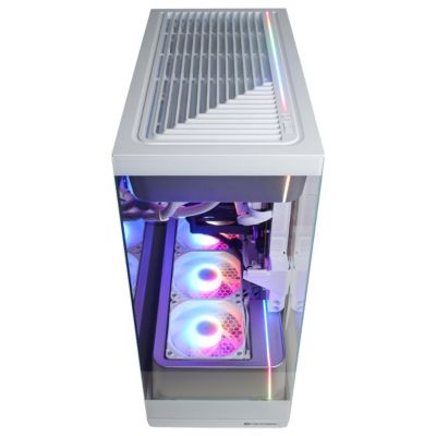 Gamer Supreme Liquid Cooled Gaming Desktop Computer, AMD Ryzen 7 9800X3D 4.7GHz, 32GB RAM, 2TB SSD, AMD Radeon RX 9060 XT 16GB, Windows