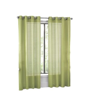 Ultra Luxurious Elegant Sheer Grommet Single Curtain Panel - 54 in. W x 84 in. L