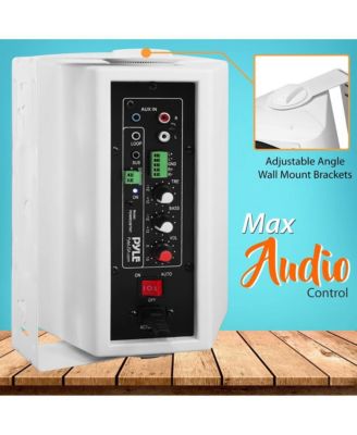 Bluetooth Wall Mount Speaker System - Active Powered Wall Mount Home Speakers, MP3/AUX/RCA Input (5.25   -inch, 300 Watt MAX)