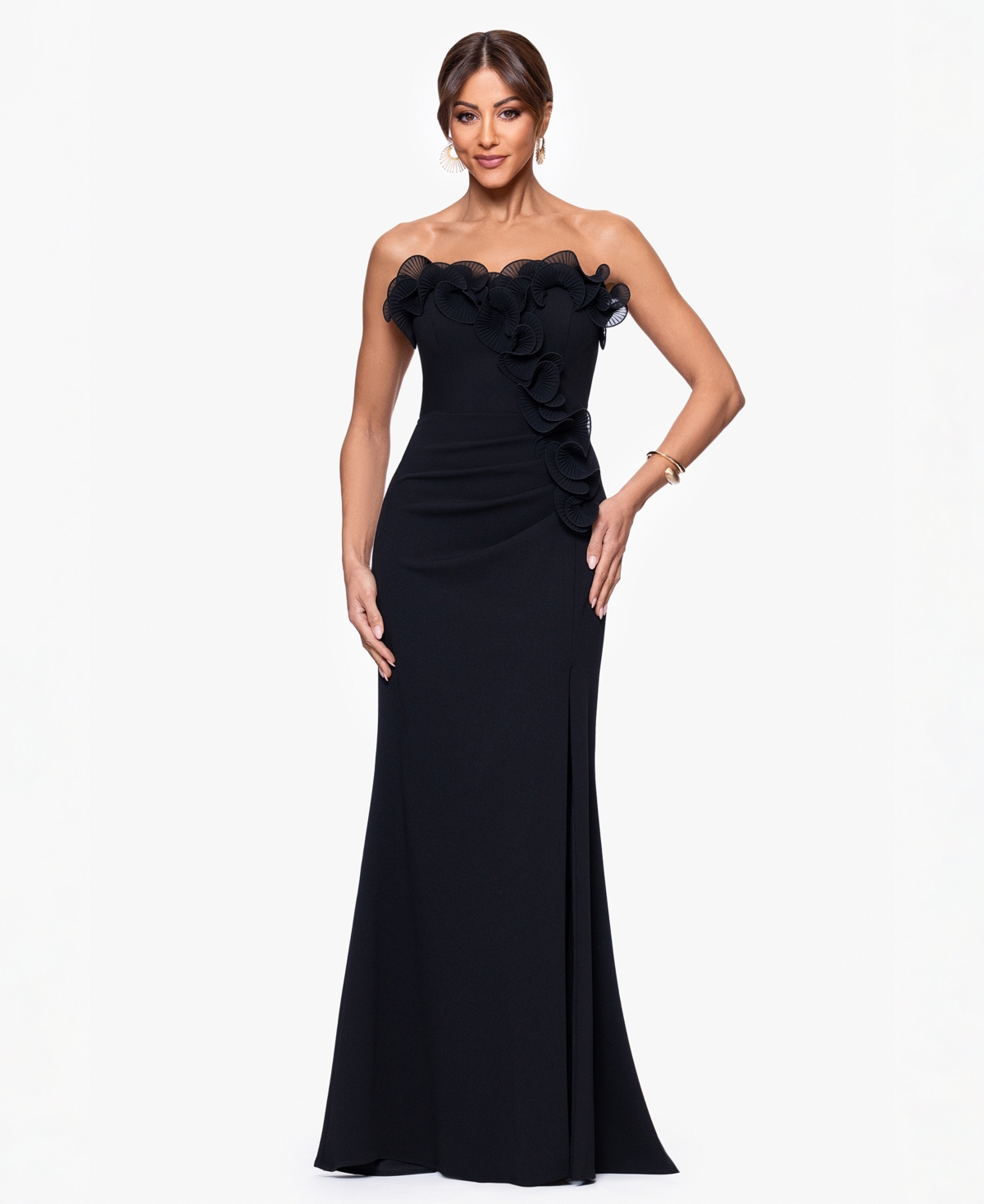 Xscape Women's Strapless Maxi Dress