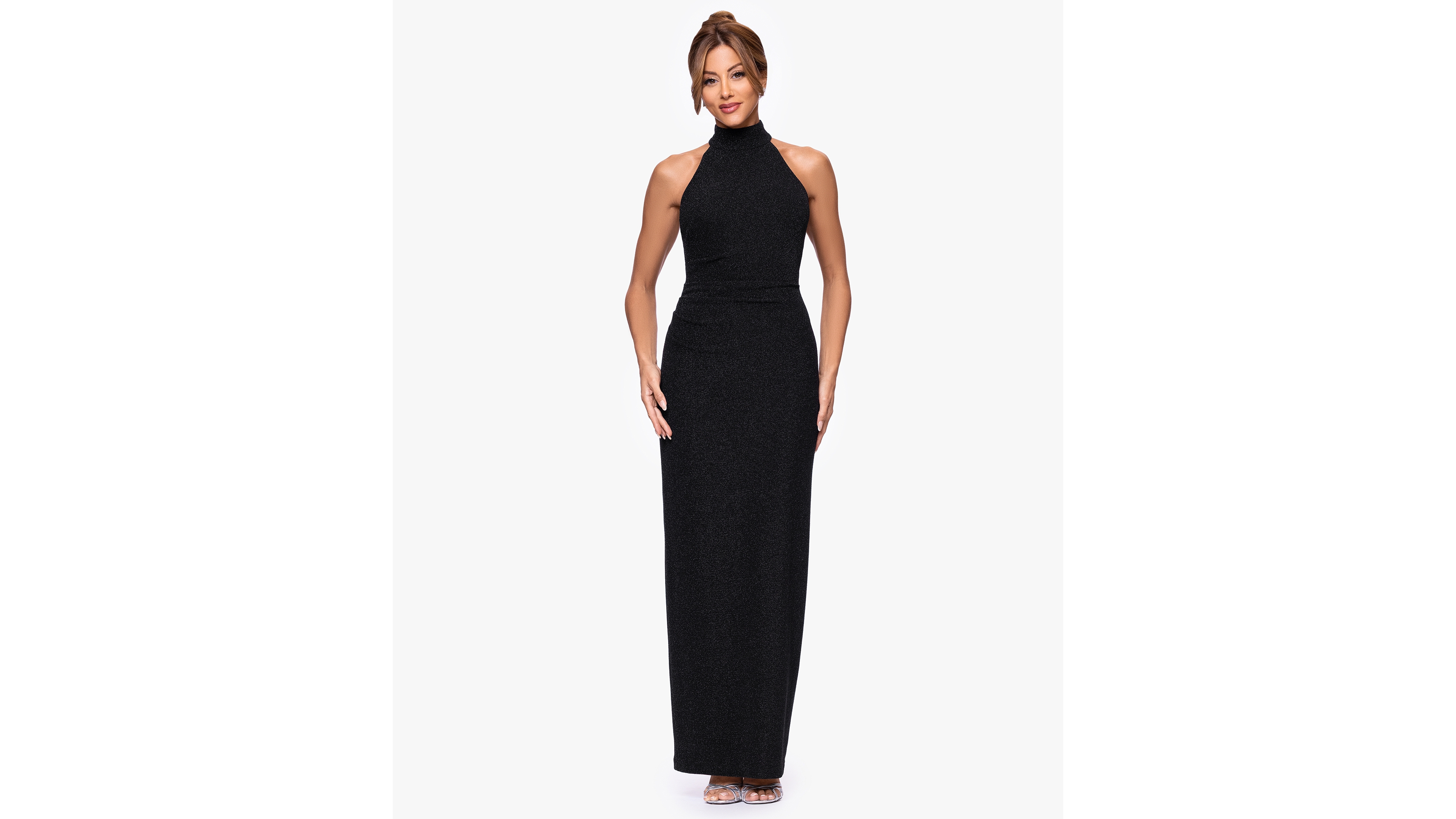 Xscape Women's Halter Neck Maxi Dress
