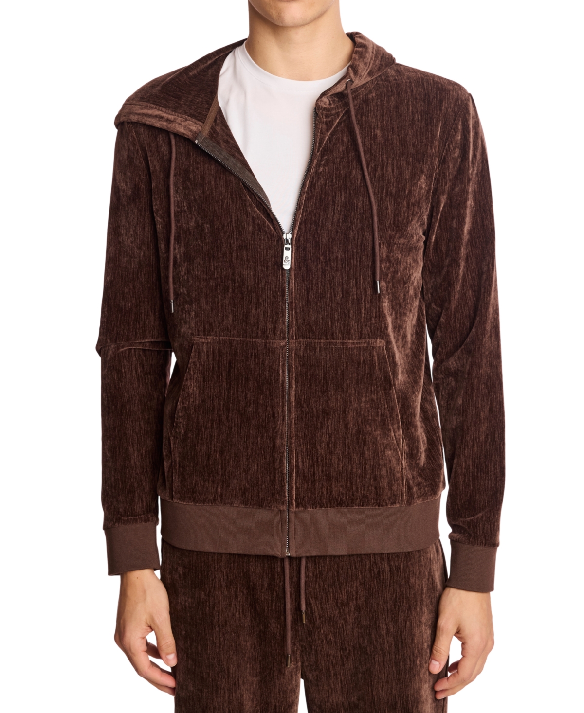 Paisley & Gray Men's Zippered Hoodie In Brown
