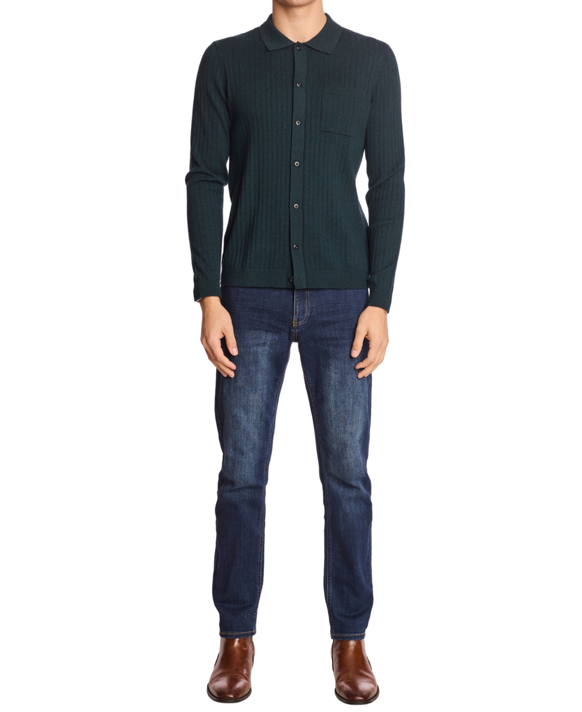 Paisley & Gray Men's Regular Fit Polo Shirt In Green