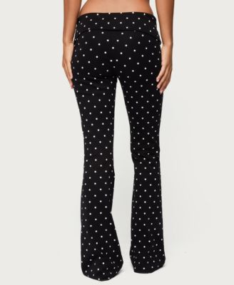 Women's Daliya Polka Dot Fold Over Pants
