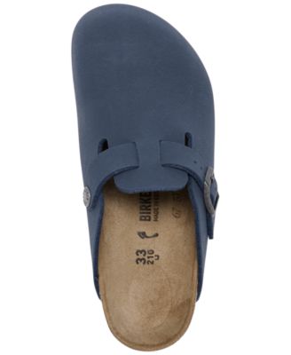 Little Girls Boston Suede Leather Clogs from Finish Line