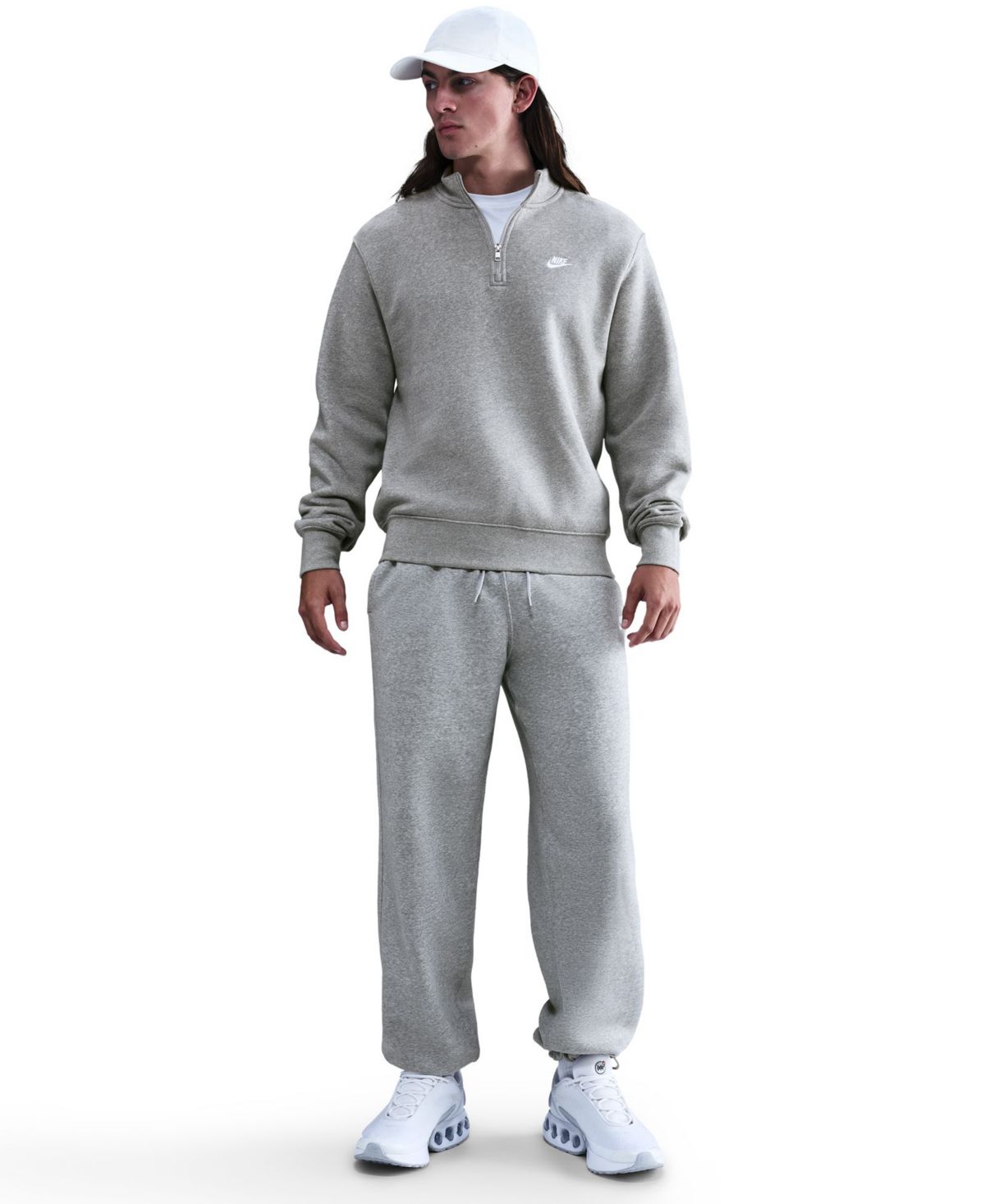 Флисовый топ с застежкой-молнией на половину длины для мужской спортивной одежды Club