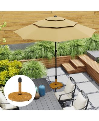 Patio Umbrella Base Outdoor Umbrella Base with Wheels,