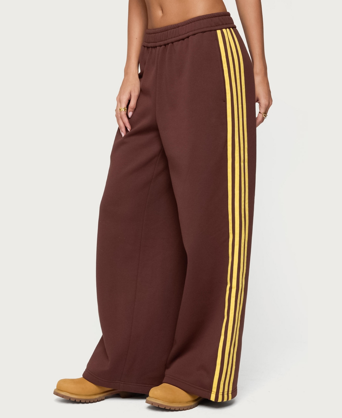 Edikted Women's Sorin Contrast Striped Sweatpants