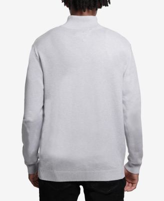 Men's Quarter Zip Mock Neck Sweater