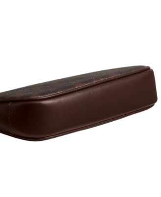 Plaza Mini Signature Canvas Slim Shoulder Bag 18