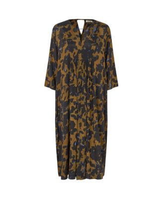 Women's MaNadyne V-Neck A-Shape Midi Dress