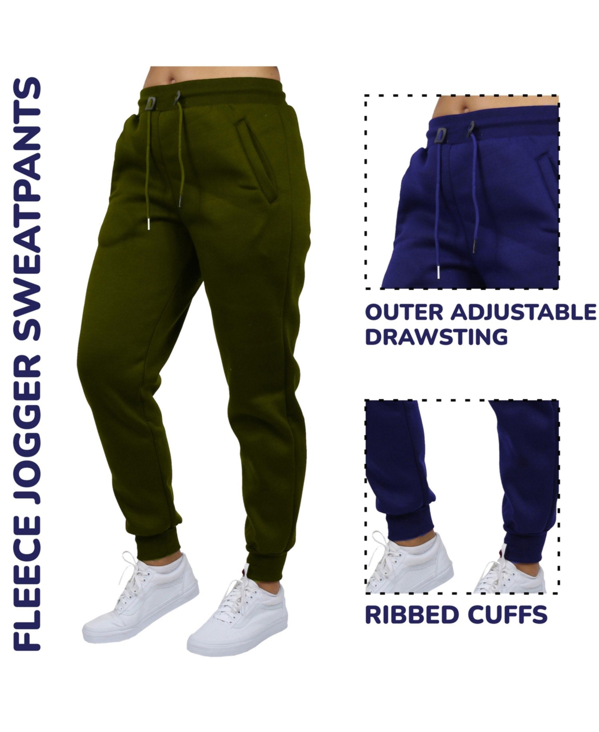 Blue Ice Women's Loose Fit Fleece-Lined Jogger Sweatpants