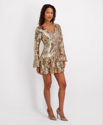 Women's Long Sleeve Mini Dress