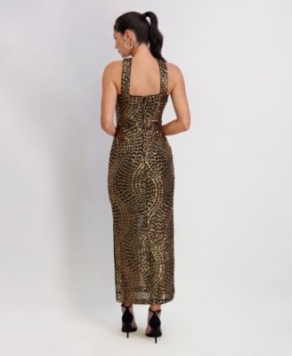 Women's Sequined Halter Dress