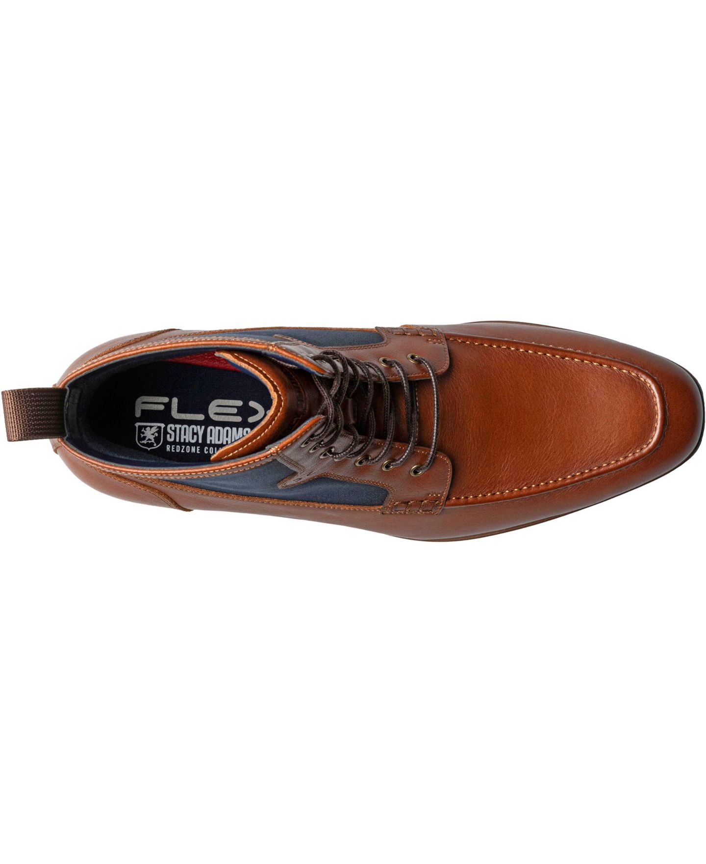 Мужские ботинки Stacy Adams Brumley Round Toe Lace, цвет: Рыжевато-коричневый разноцветный — фото 5