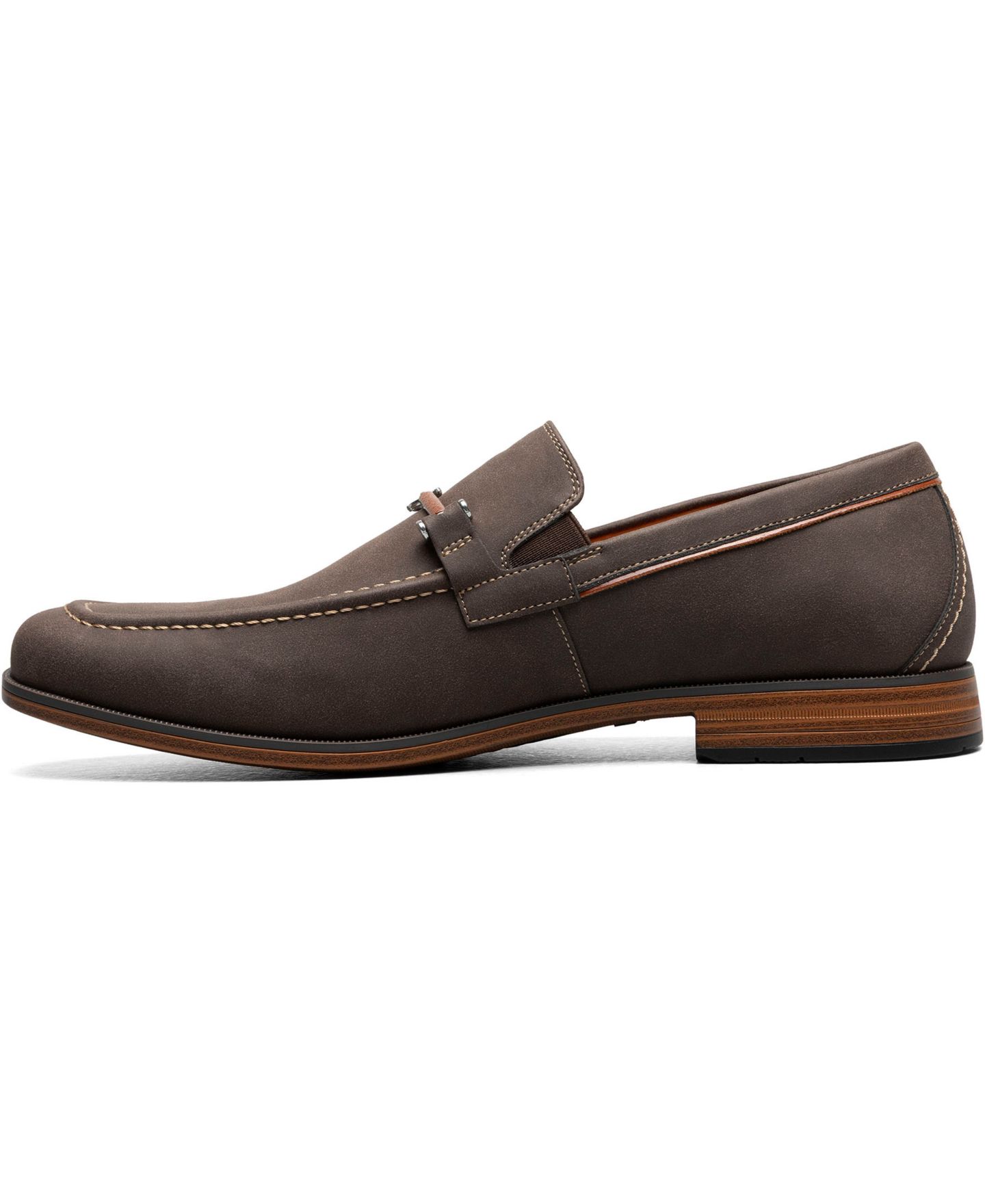 Мужские туфли Stacy Adams Richardson Almond Toe Bit Slip-On, цвет: Коричневый — фото 5