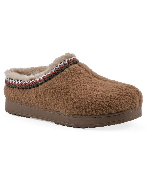 Женские сабо White Mountain Icebin Clog Slippers, цвет: Каштановый