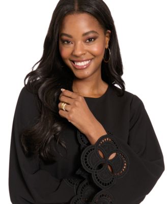 Women's Embellished Long Sleeve Dress