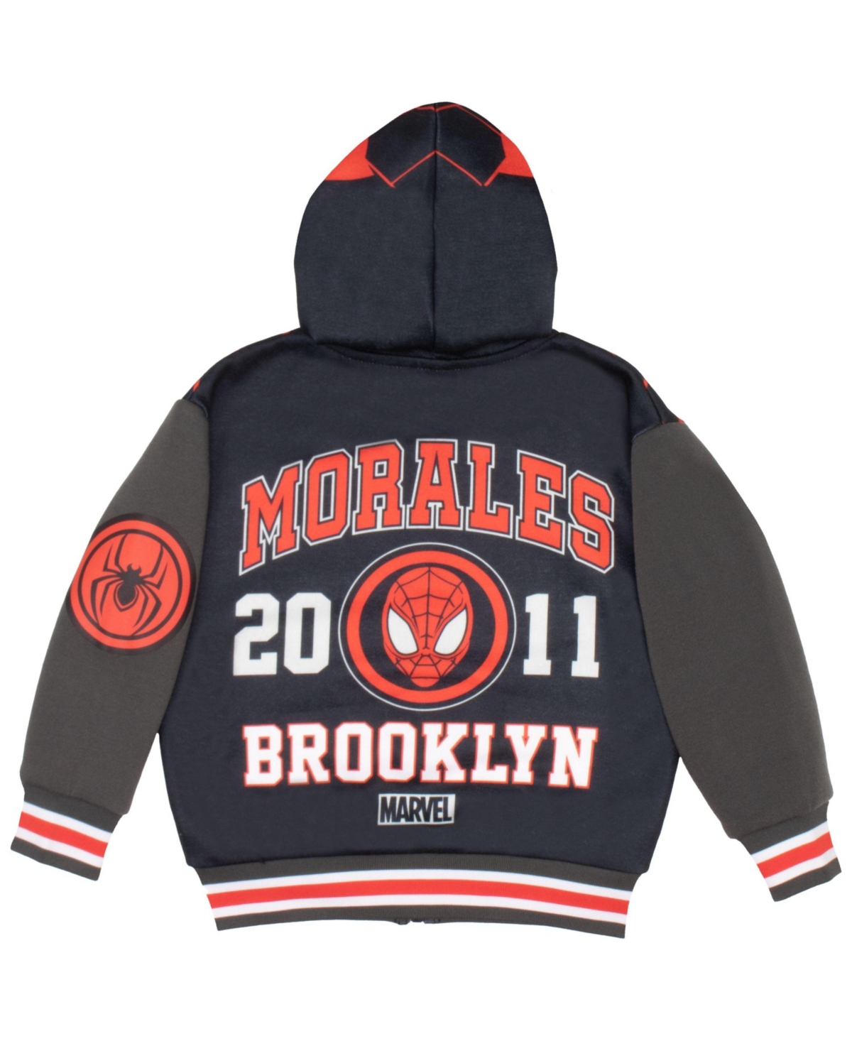 Miles Morales Big Boys Spider-Man Cosplay Pullover Graphic Print Hoodie