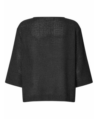 Women's MaDarmi 3/4 Sleeve Round Neck Top