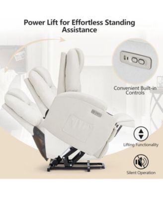 Electric Lift Chair Sofa with Side Pockets