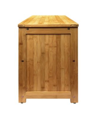 10-Pair Bamboo Entryway Storage Bench.