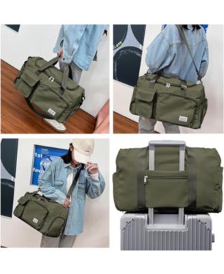 Travel Duffel Bag with Shoes Compartment Sports Gym Bag with Dry Wet Separated Pocket for Men and Women Overnight Bag Weekender Bag Training Handbag