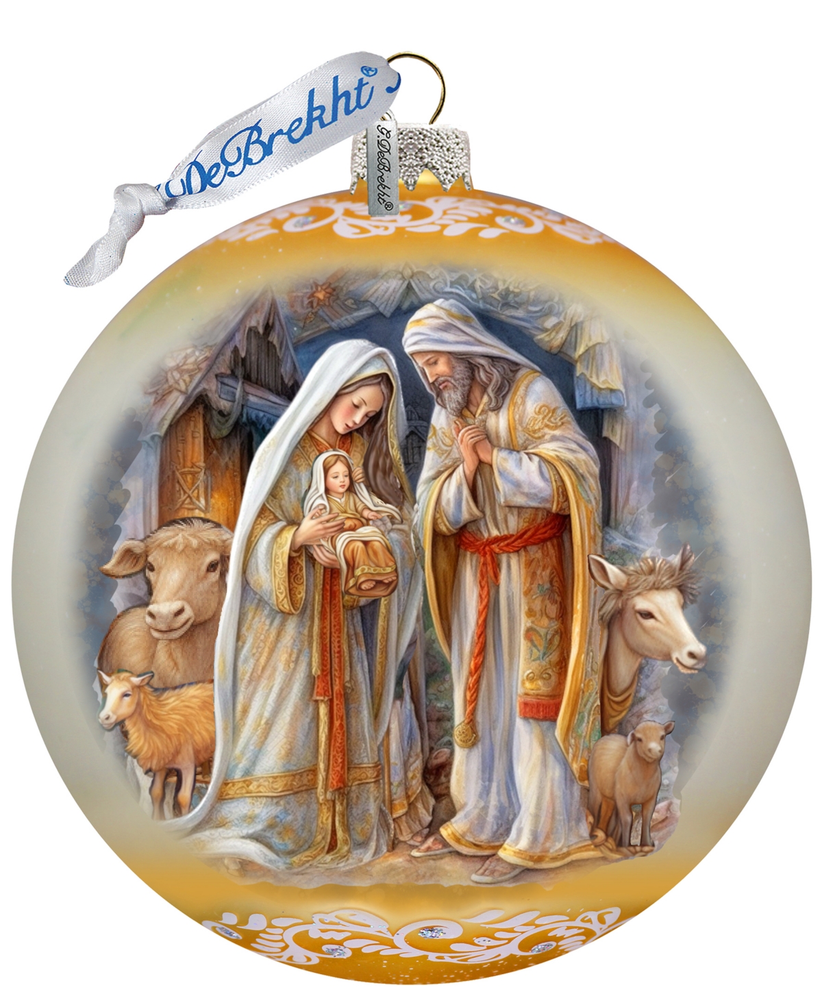 G.debrekht G. Debrekht Nativity Chronicles Le Glass Ornament In Multi