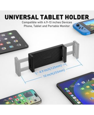 Tablet Wall Mount Holder for iPad, 360°Rotation Adjustable Tablet Stand Holder with Aluminum Extendable Arm, for All 4.7-13" Phones & Tablets