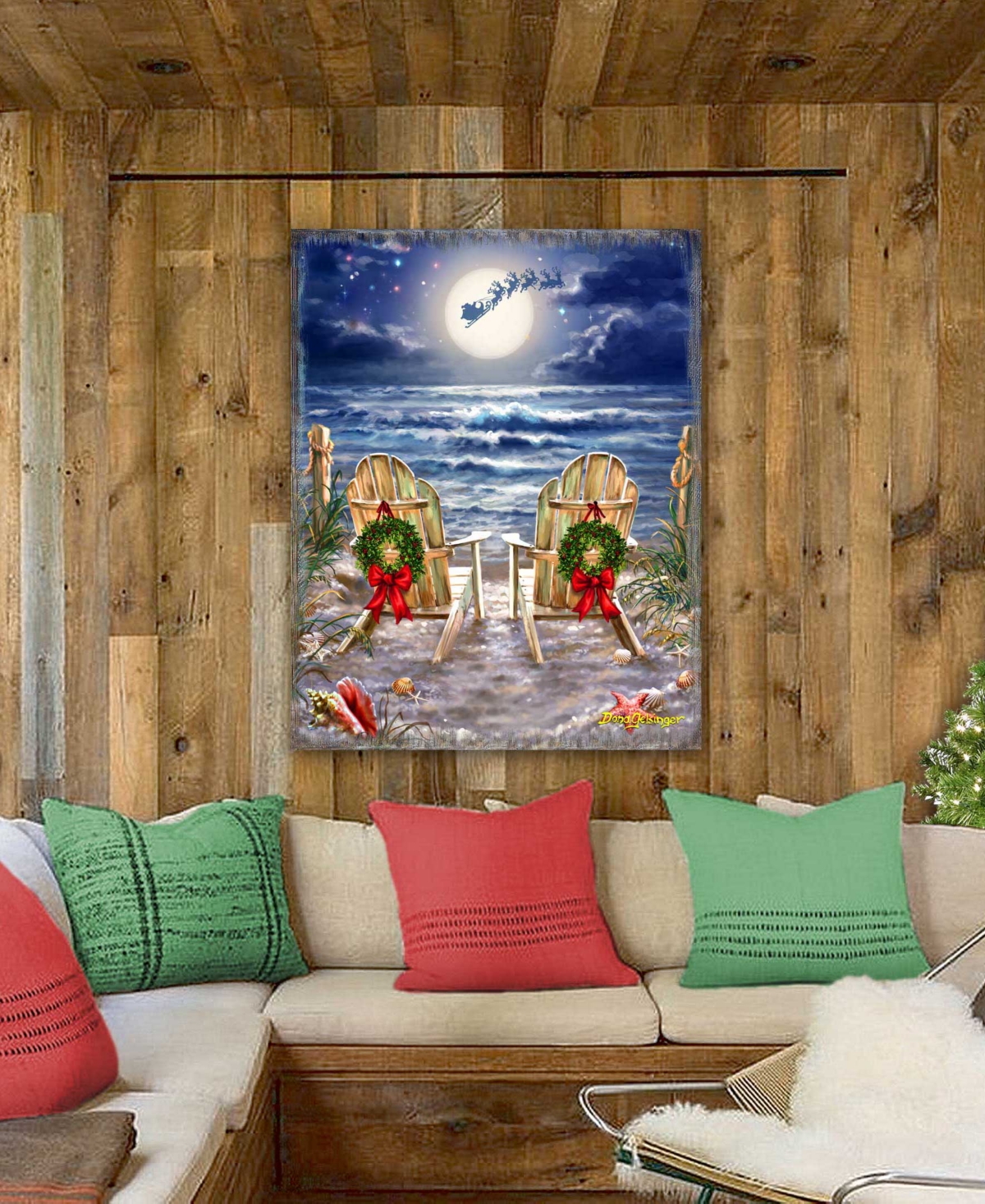 Designocracy Moonlight Christmas Wall Art By Gelsinger In Multi