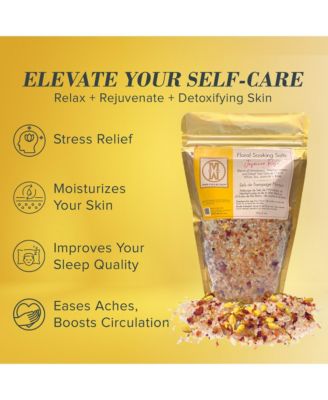 Floral Soaking Bath Salts Jasmin Rose Bag 14oz