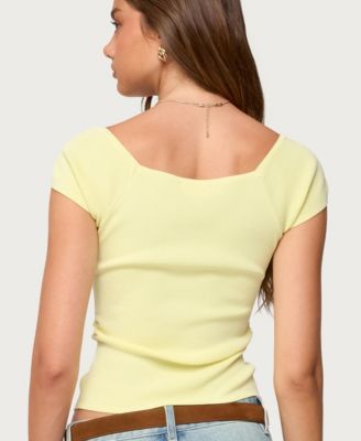 Women's Lilibet Sweetheart Button Up Top